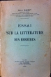 Essai sur la literrature des berbères