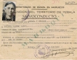 Document de droit de passage de Leticia Larédo Nahon dans le territoire de Yebala