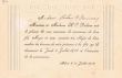 Invitation envoyée à Madame Abraham Bensussan pour la circoncision de Meyer Delmar