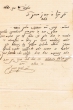 Lettre en hébreu envoyée de Tinghir à Moshé Bensimhon