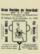 Grand Partido de Foot-Ball en el Campo Francés de Deportes