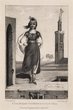 A young Maroqueen Jewish Maiden on a top of a House