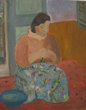 Femme juive dans le patio