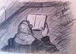 Juif lisant un livre de prière