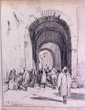 Crowded street in Tanger
