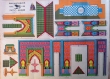 Tableau à découper et coller sur l'architecture d'un patio arabo-andalous