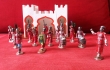 Garde noire du Sultan du Maroc, quinze musiciens joint le palais du Sultan en bois peint à décor de cactus