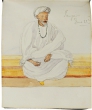 Journal of manuscript drawings, some painted in watercolour