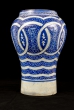 Vase en céramique bleue