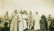 Militaire français et notables marocains