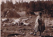 Bergère et ses moutons