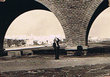 Azemmour - Vue  de la ville ;Sous et sur le pont