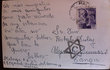 Carte postale avec contrôle allemand. Esther Azerraf