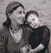 Vieille femme juive et un enfant du Mellah de Salé
