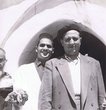 M. Ohayon, Président de la Communauté de Demnat, devant la Synagogue