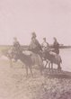 Groupe de femmes à dos d'âne