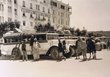 Rabat, lange reihen von autobussen parken