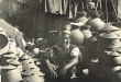 Marchand de poterie à Marrakech