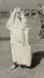 Femme voilée sur la plage de Casablanca en 1934