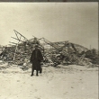 Les débris du Zeppelin abattu à Brabant-le-Roi (le 21 février 1916)