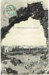 Une brêche d'obus et vue de Casablanca
