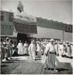 Le Sultan Mohamed V avec son Fils le Prince Moulay Hassan à Moulay Ali Chrif à Rissani.