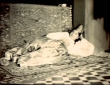 Femme juive dans son intérieur