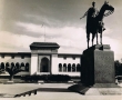 Casablanca : La place Administrative, le Palais de Justice et la statue du Maréchal Lyautey
