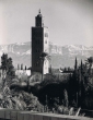 La Koutoubia à Marrakech et l'Atlas ennégé